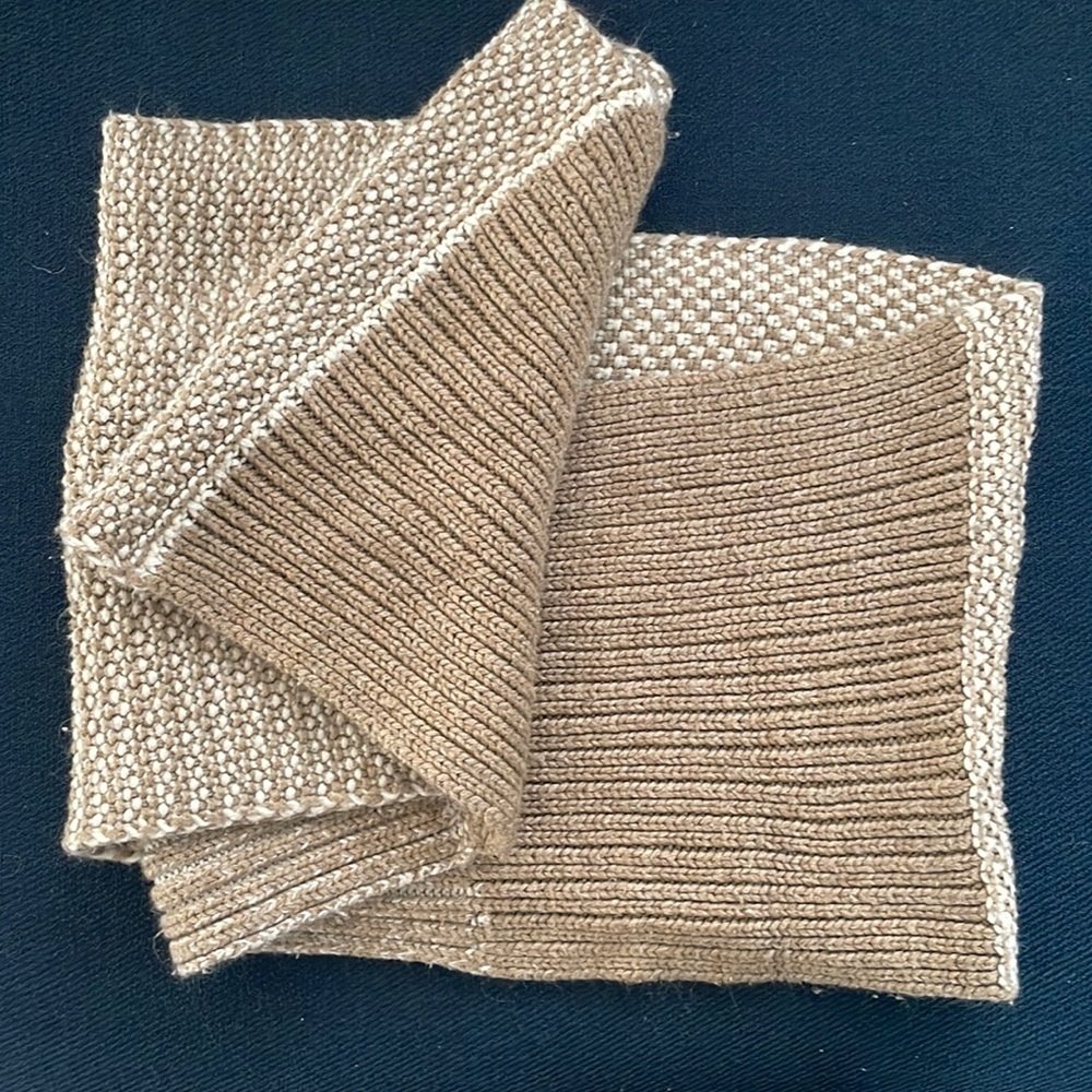 Soft knitted infinity scarf